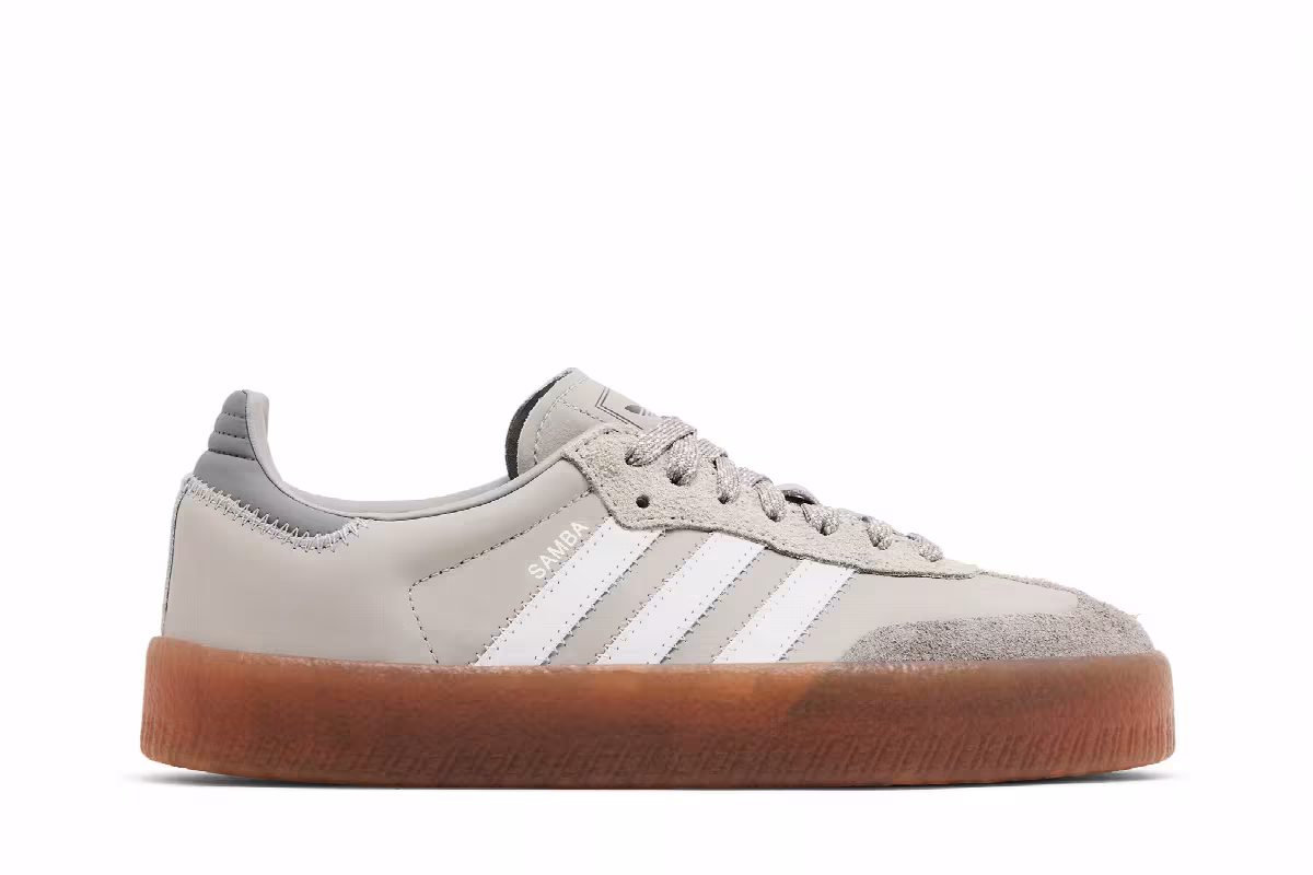 adidas Women's Sambae Grey White, view 2