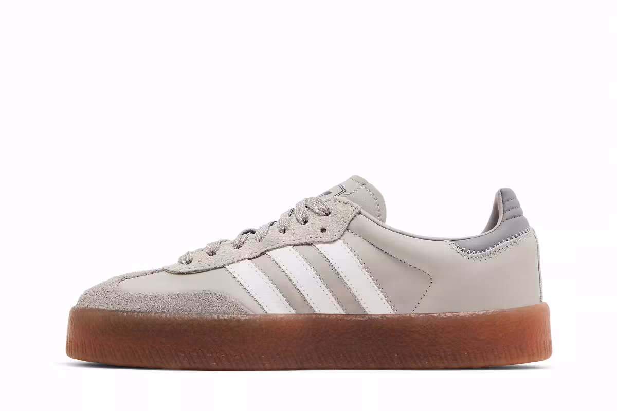 adidas Women's Sambae Grey White, view 4