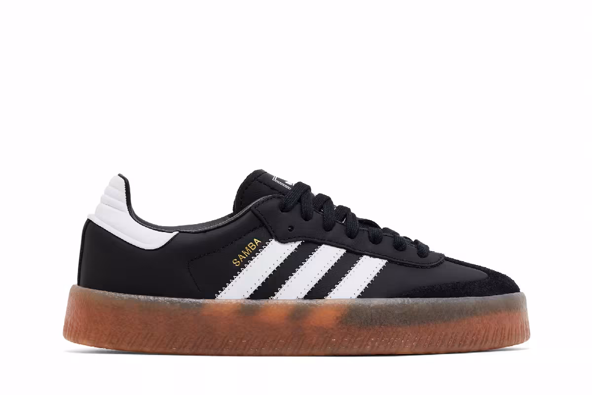 adidas Women's Sambae Black White Gum, view 2