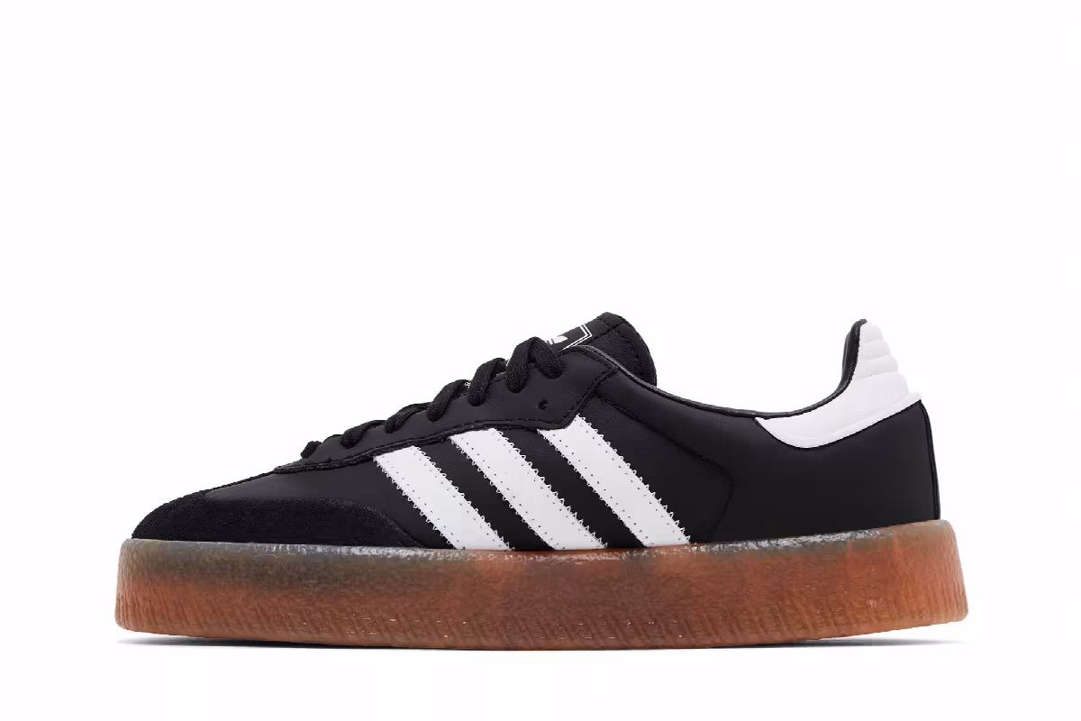 adidas Women's Sambae Black White Gum, view 4