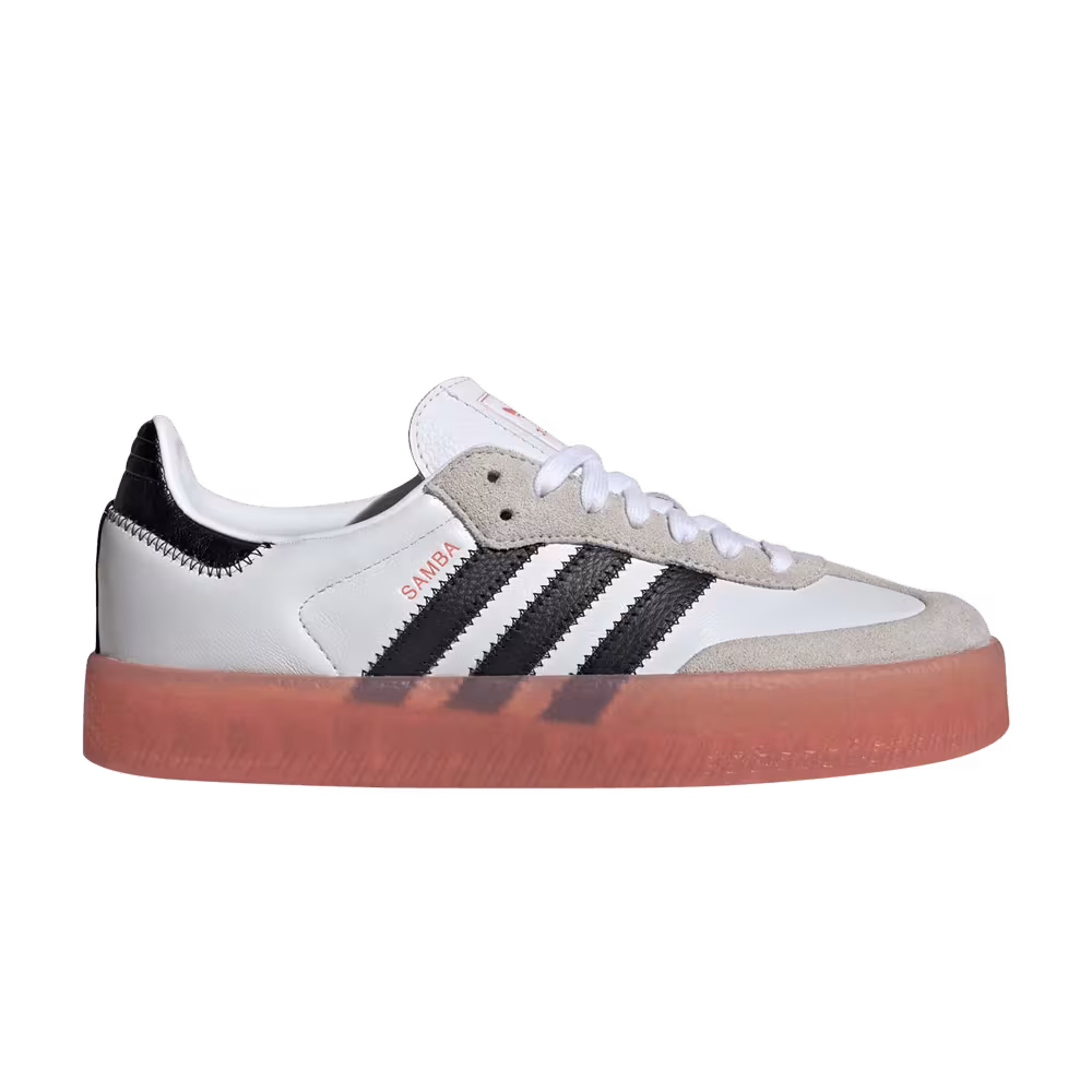 adidas Women's Sambae White Black Semi Coral