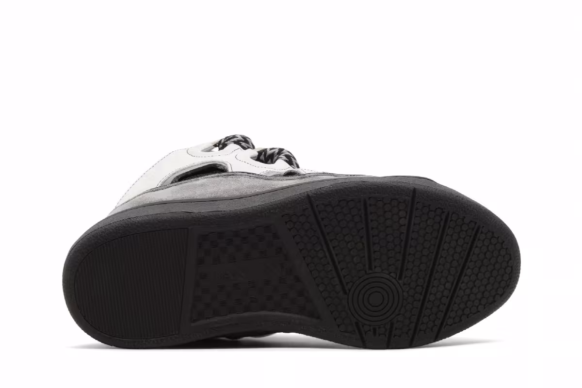 Lanvin Curb Sneakers White Anthracite, view 5