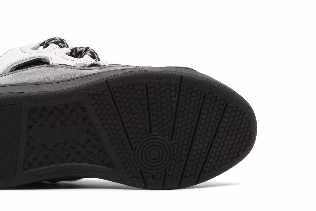 Lanvin Curb Sneakers White Anthracite, view 6