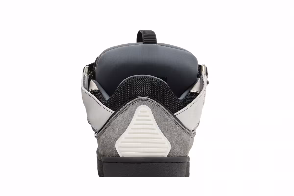Lanvin Curb Sneakers White Anthracite, view 8