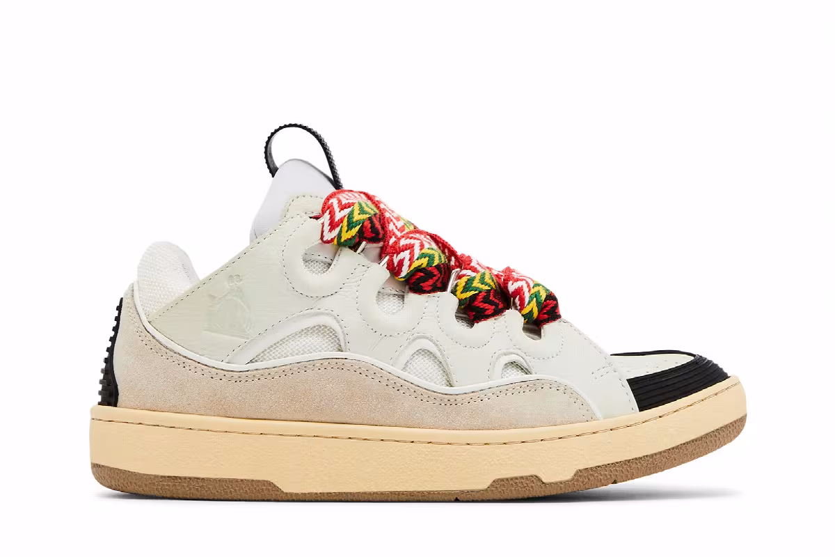 Lanvin Women's Curb Light Sneakers White 2023, view 2