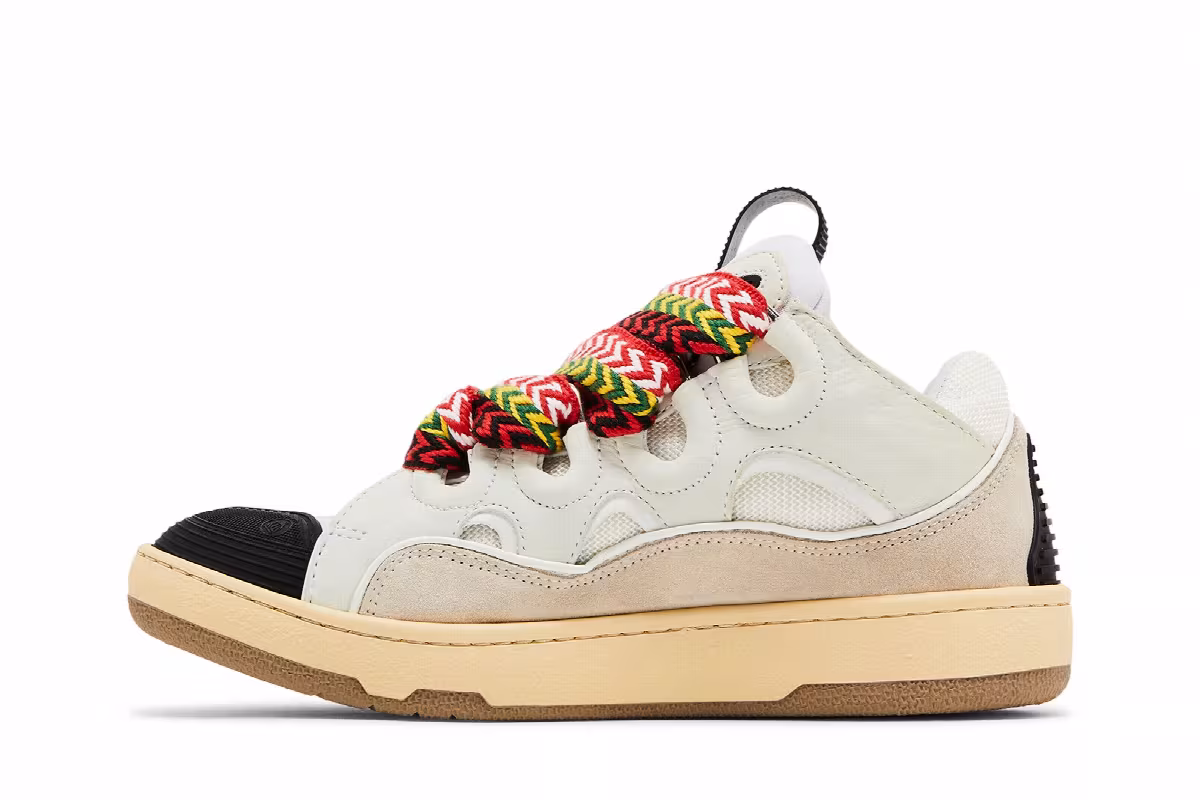 Lanvin Women's Curb Light Sneakers White 2023, view 4