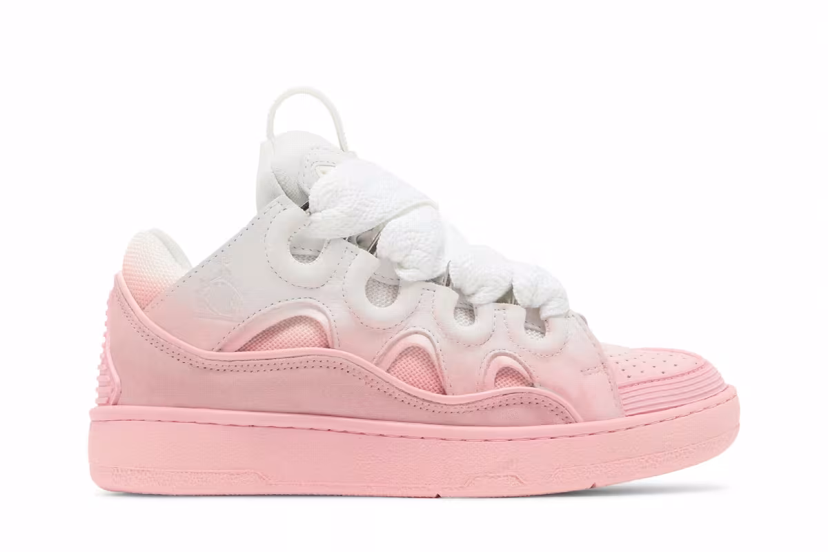 Lanvin Women's Curb Sneakers Gradient Pink, view 2
