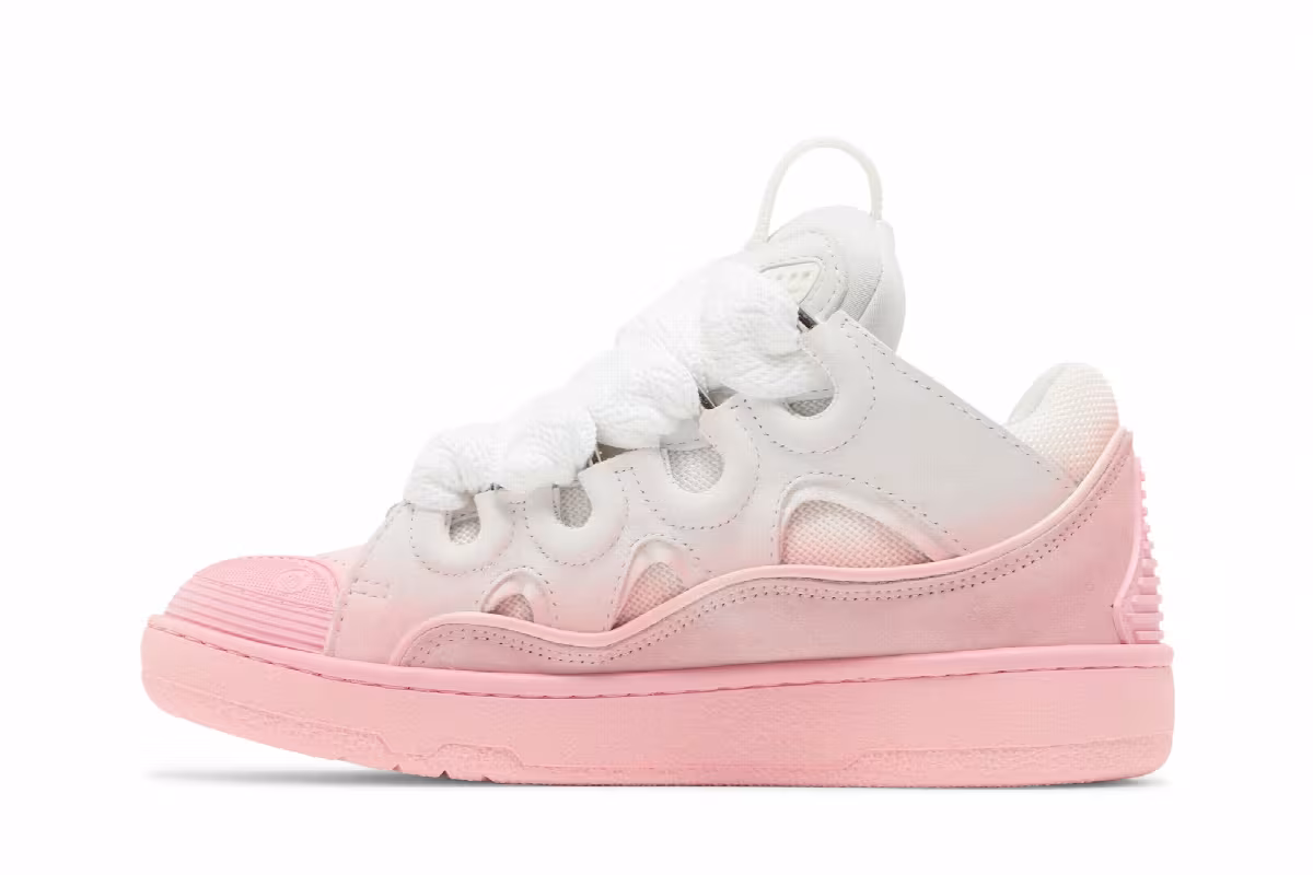 Lanvin Women's Curb Sneakers Gradient Pink, view 4