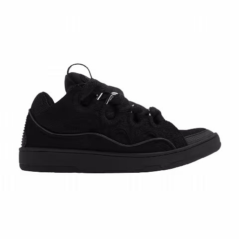Lanvin Curb Sneakers 'Black Glitter Spray'