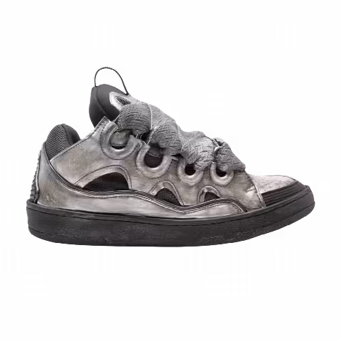 Lanvin Curb Sneakers 'Vintage Silver Black'