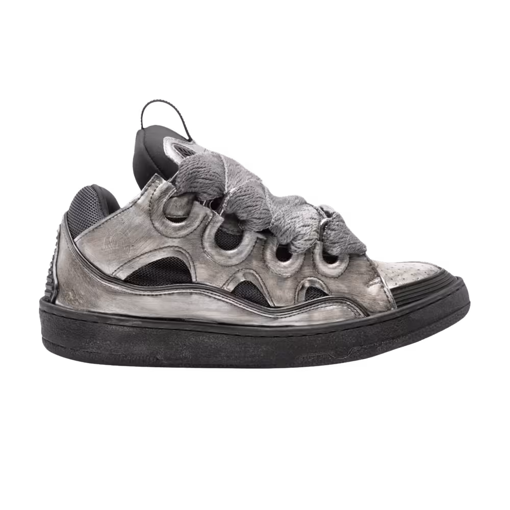 Lanvin Curb Sneakers Vintage Silver Black