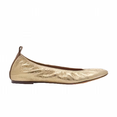 Lanvin Wmns The Ballerina Flat 'Gold'