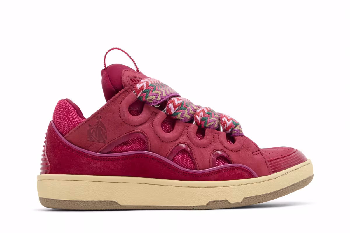 Lanvin Women's Curb Sneakers Watermelon, view 2
