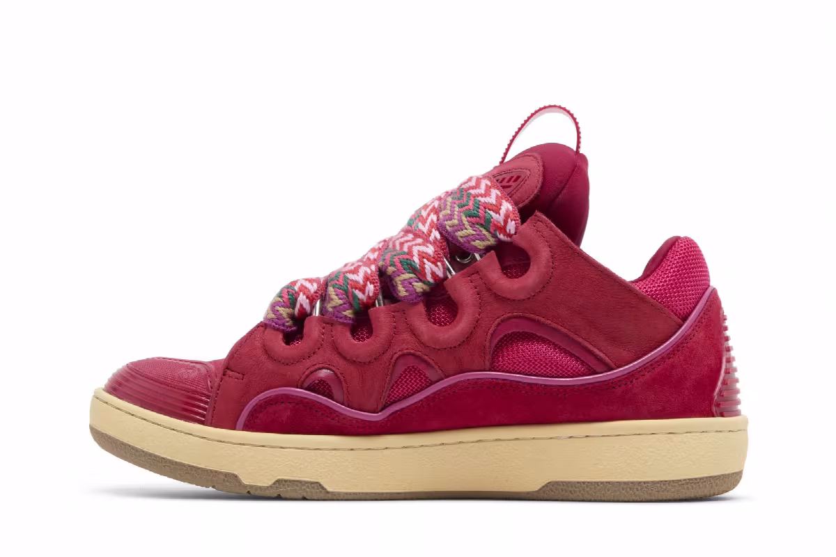 Lanvin Women's Curb Sneakers Watermelon, view 4