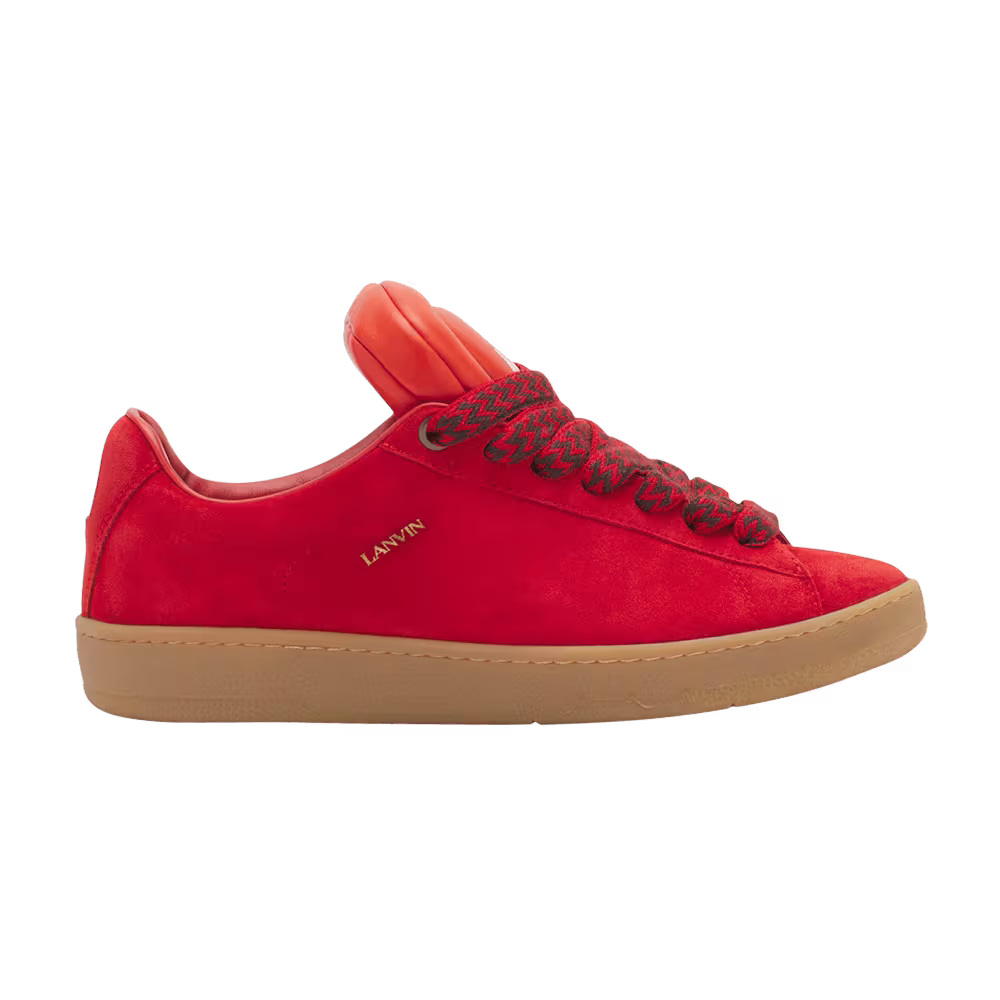 Future x Lanvin Hyper Curb Sneakers Poppy Red Orange