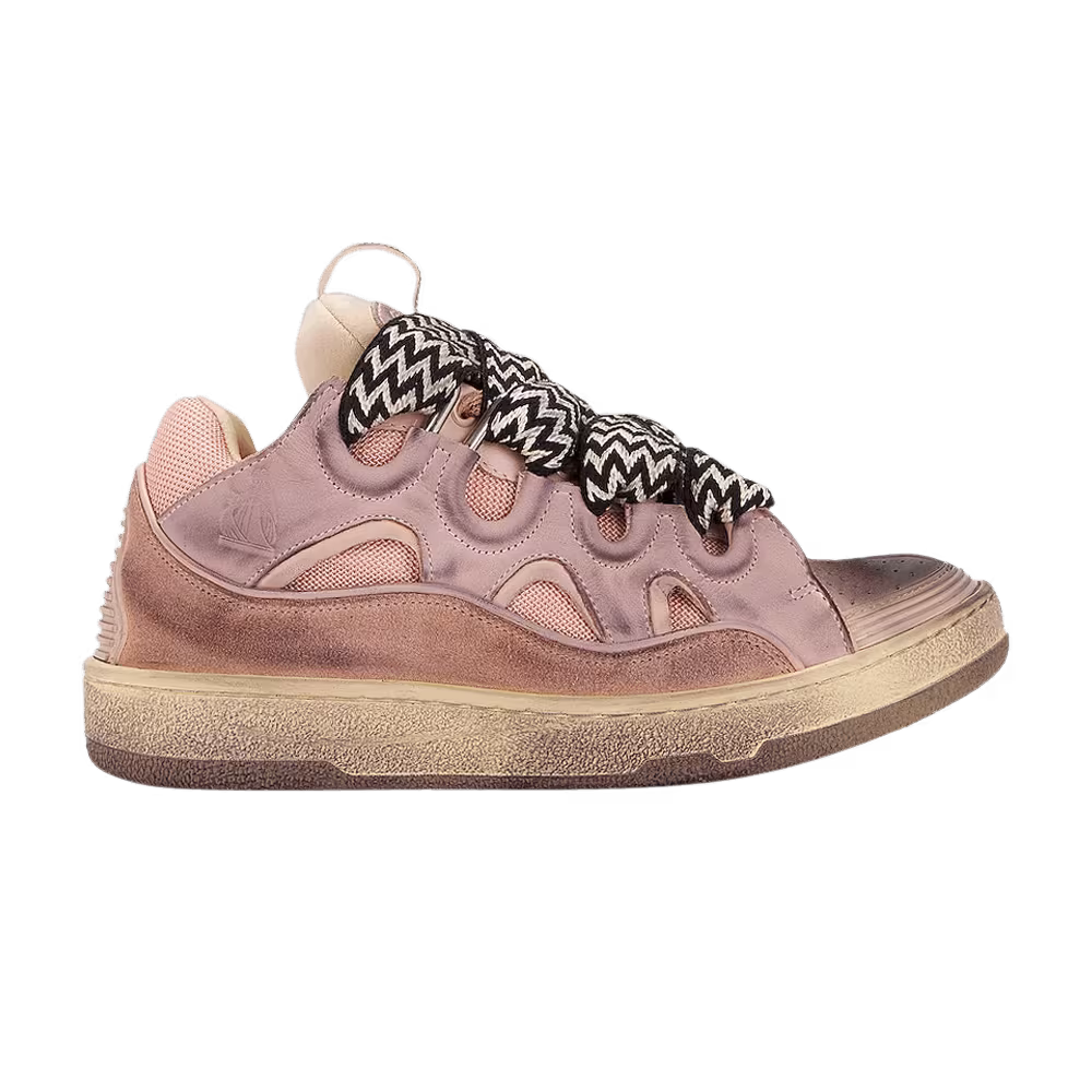 Lanvin Curb Sneakers Distressed - Pink