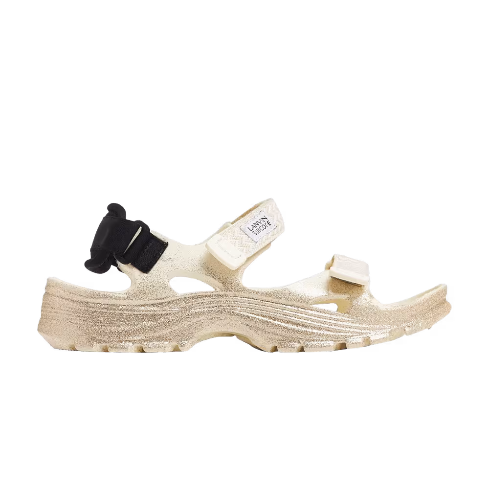 Suicoke x Lanvin WAKE Curb Slides Beige