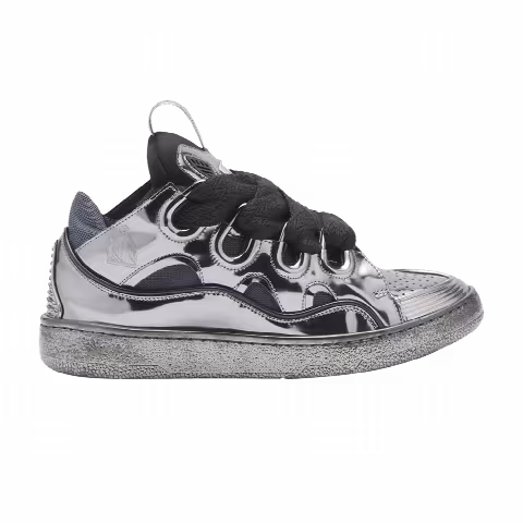 Lanvin Wmns Curb Sneakers 'Metallic Silver'