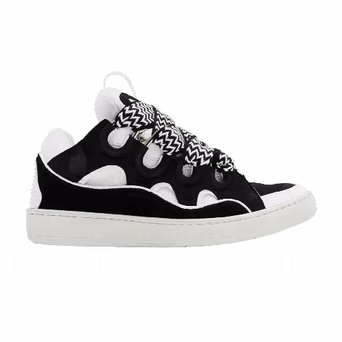 Lanvin Curb Sneakers 'Black White'