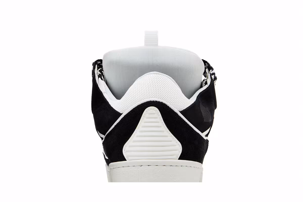 Lanvin Curb Sneakers Black White, view 8