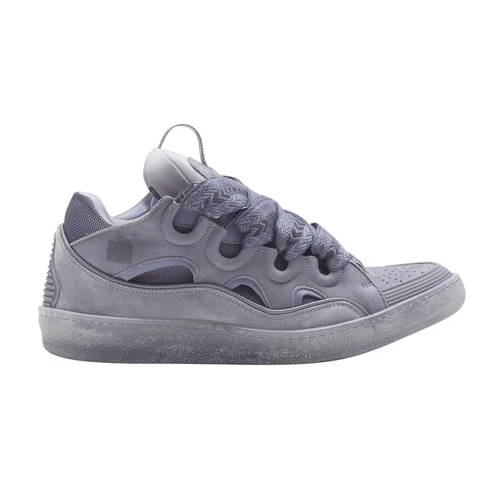 Lanvin Curb Sneakers Speckled Effect - Light Grey