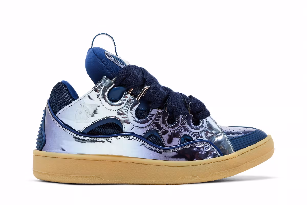 Lanvin Curb Sneakers Specchio Degrade Effect - Cornflower, view 2