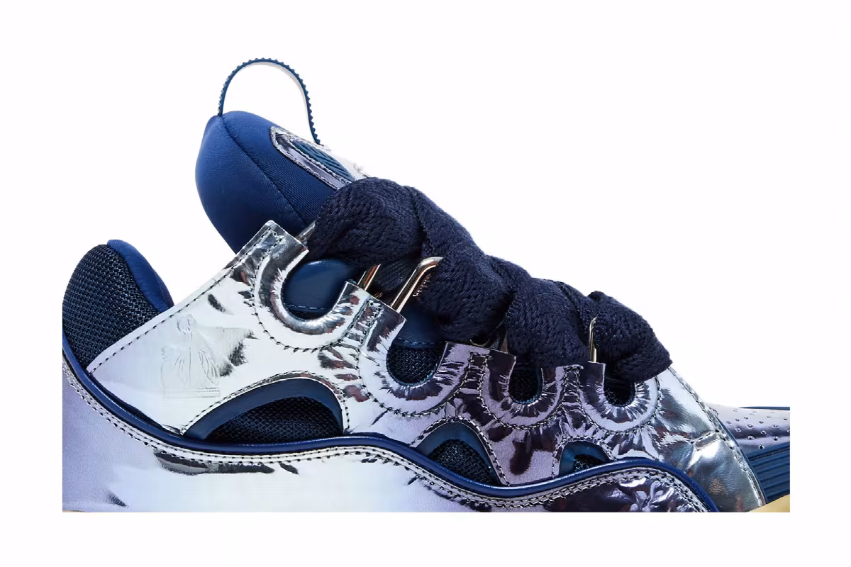 Lanvin Curb Sneakers Specchio Degrade Effect - Cornflower, view 3