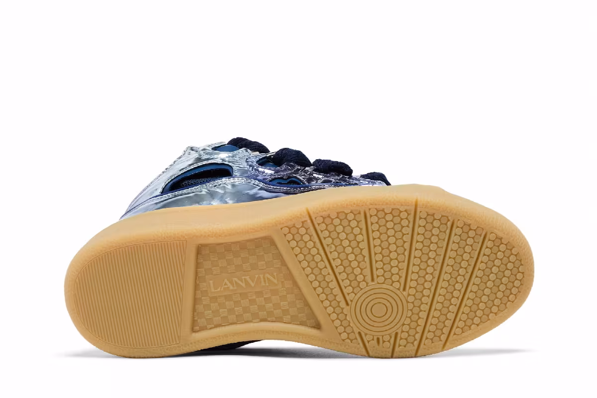 Lanvin Curb Sneakers Specchio Degrade Effect - Cornflower, view 5