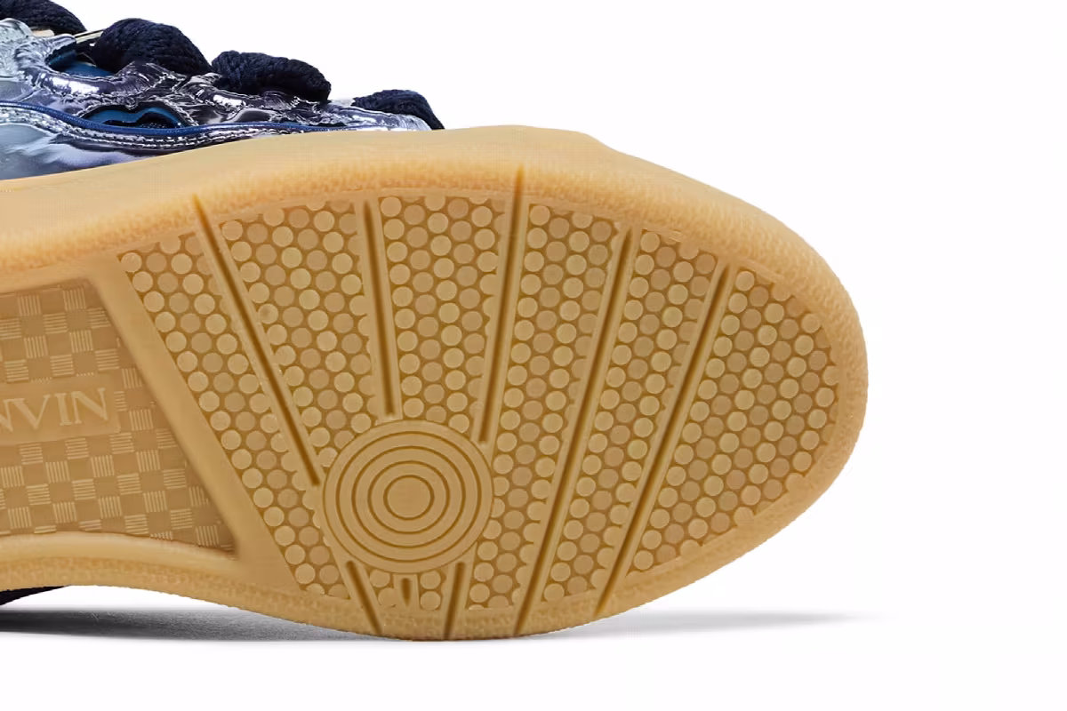 Lanvin Curb Sneakers Specchio Degrade Effect - Cornflower, view 6