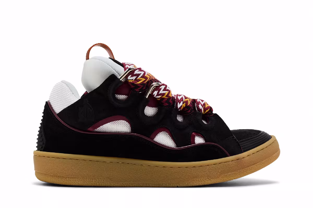 Lanvin Curb Sneakers Black Honey, view 2