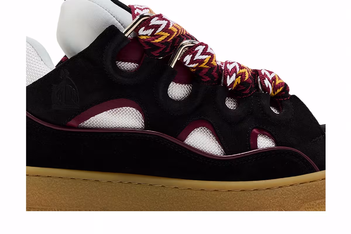 Lanvin Curb Sneakers Black Honey, view 3
