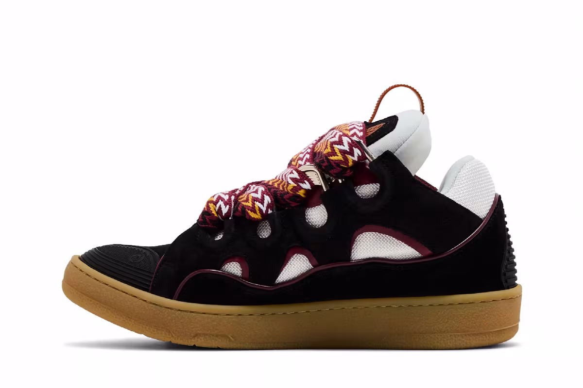 Lanvin Curb Sneakers Black Honey, view 4