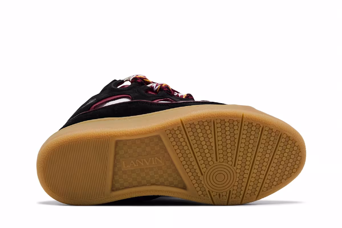 Lanvin Curb Sneakers Black Honey, view 5