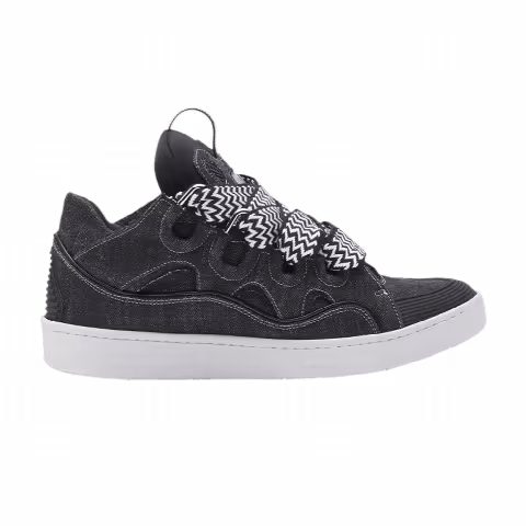 Lanvin Curb Sneakers 'Black Denim'