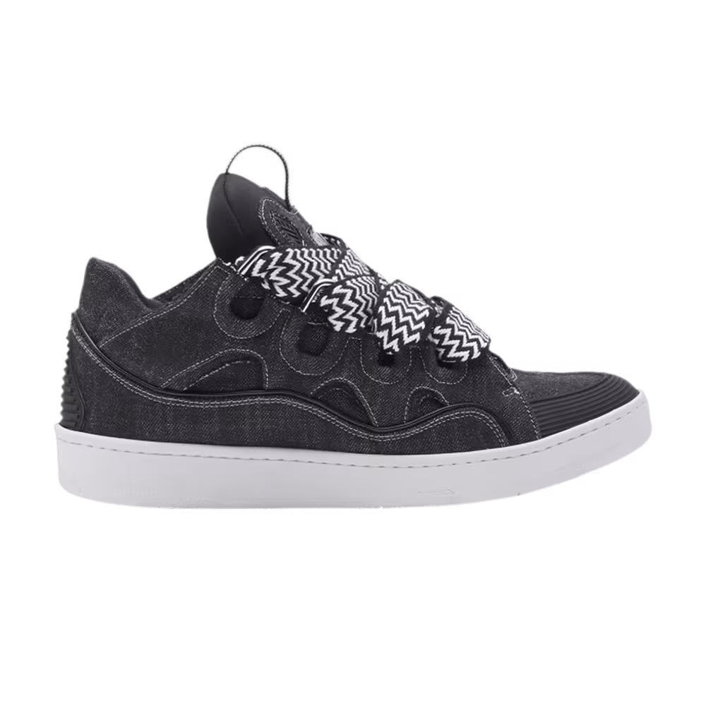Lanvin Curb Sneakers Black Denim
