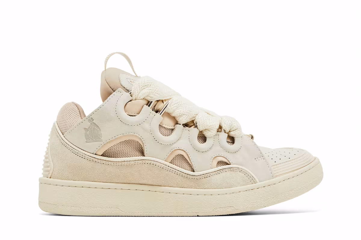 Lanvin Curb Sneakers Monochrome - Peach, view 2