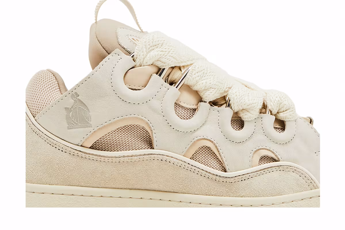 Lanvin Curb Sneakers Monochrome - Peach, view 3