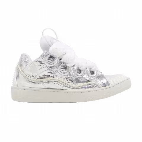 Lanvin Wmns Curb Sneakers 'Crinkled Metallic Leather'