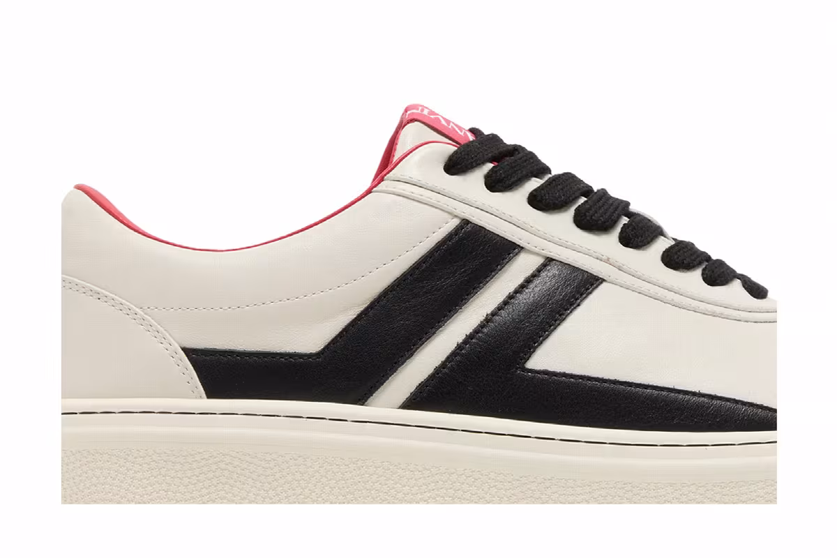 Future x Lanvin Cash High Sole Sneaker Off White Black, view 3