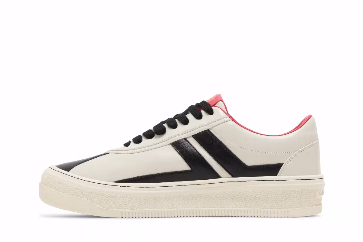 Future x Lanvin Cash High Sole Sneaker Off White Black, view 4