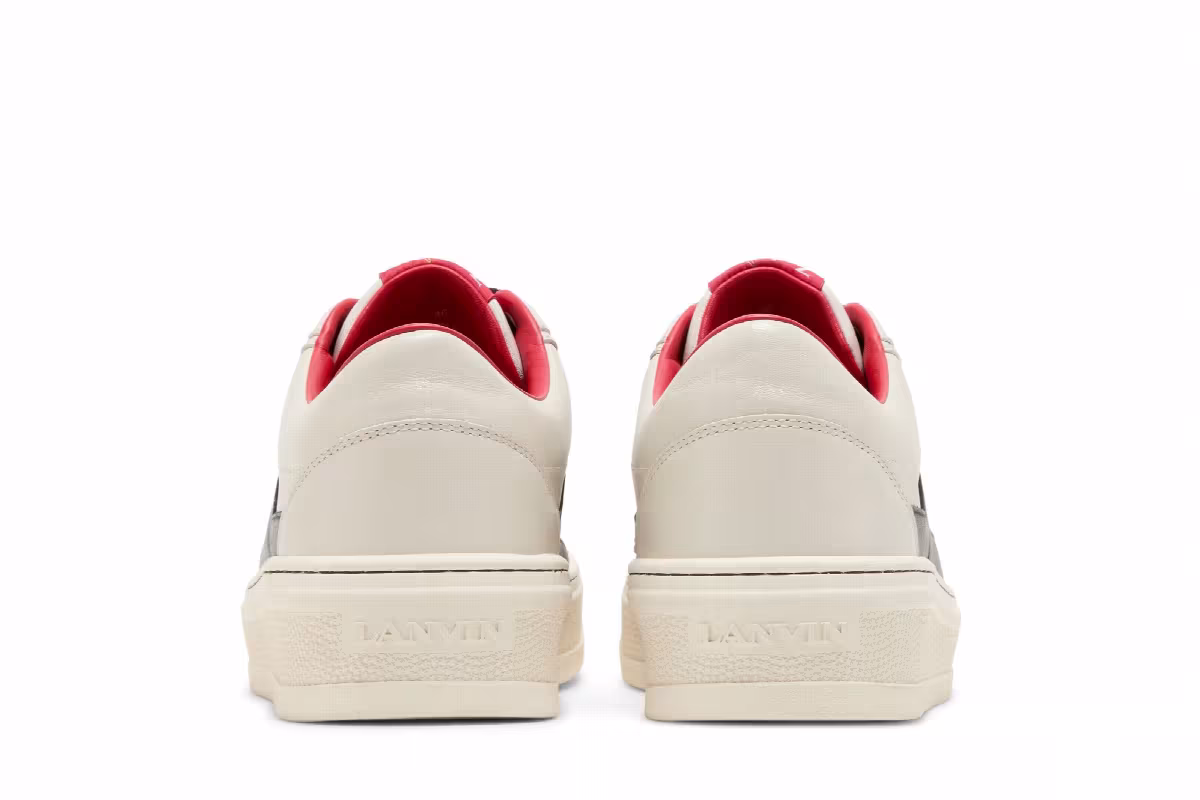 Future x Lanvin Cash High Sole Sneaker Off White Black, view 7
