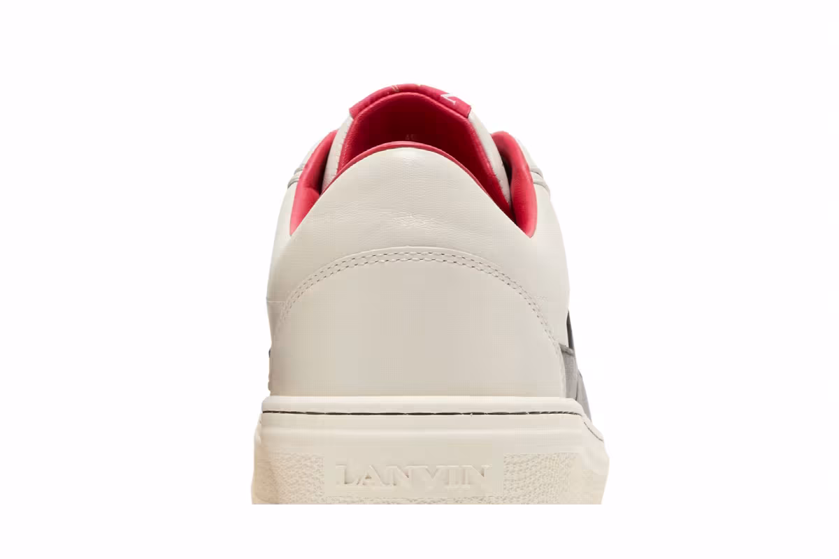 Future x Lanvin Cash High Sole Sneaker Off White Black, view 8