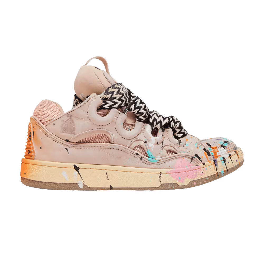 Gallery Dept. x Lanvin Curb Light Sneakers Paint Drip - Pale Pink
