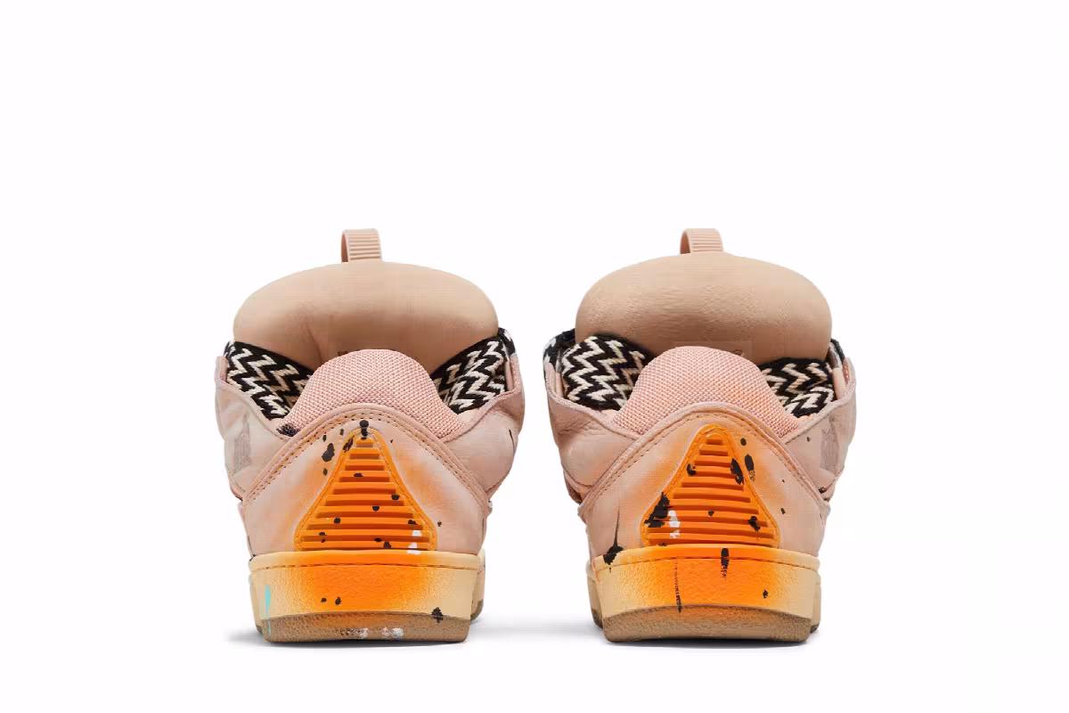 Gallery Dept. x Lanvin Curb Light Sneakers Paint Drip - Pale Pink, view 7