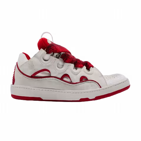 Lanvin Curb Sneakers 'White Red'