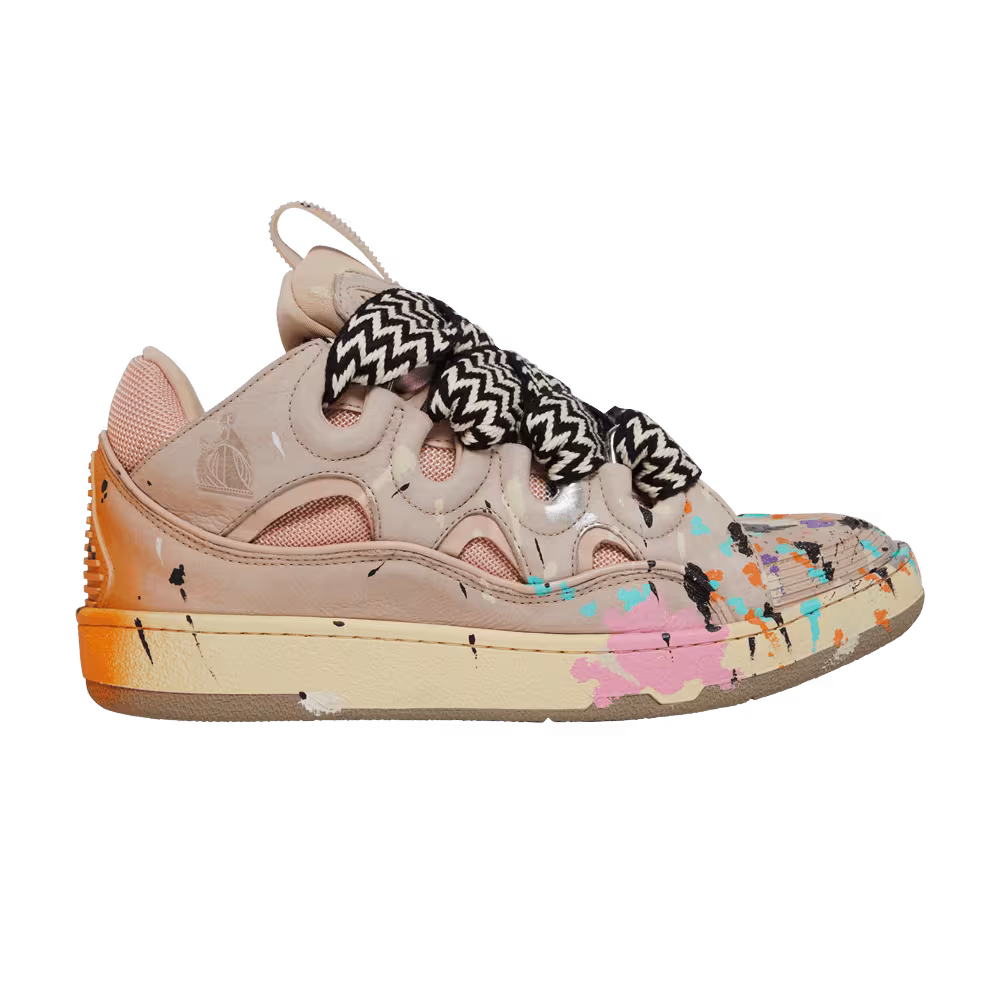 Gallery Dept. x Lanvin Women's Curb Light Sneakers Paint Drip - Pale Pink