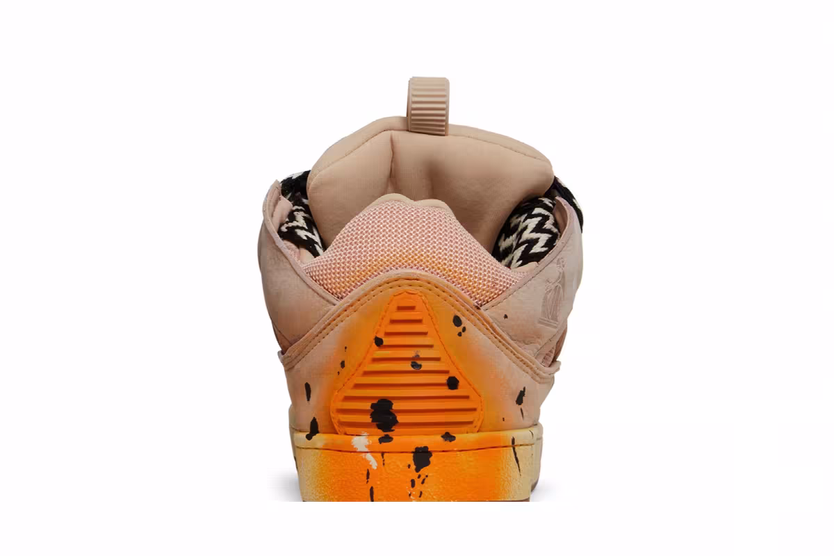 Gallery Dept. x Lanvin Women's Curb Light Sneakers Paint Drip - Pale Pink, view 8
