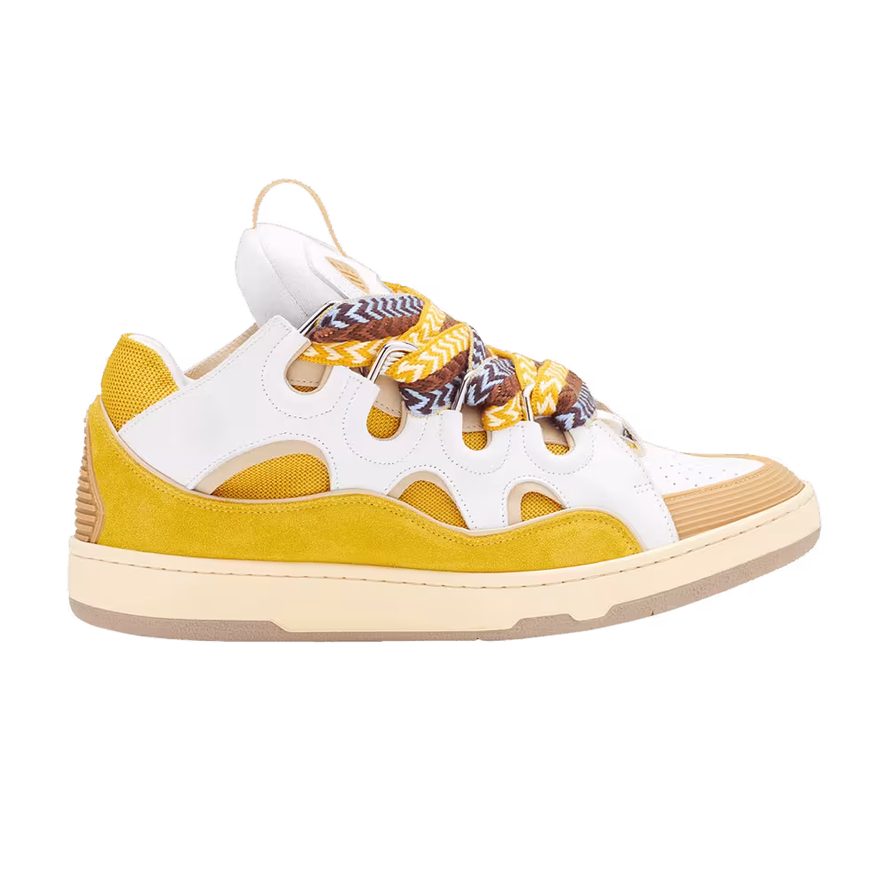 Lanvin Curb Sneakers White Yellow