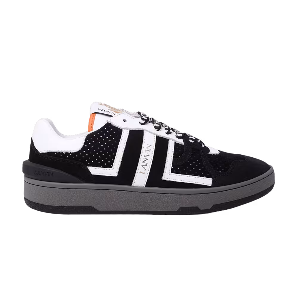Lanvin Clay Low Black White