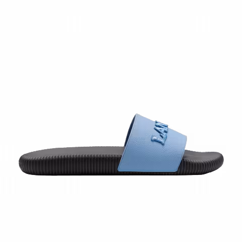 Lanvin Arpège Embroidered Slides 'Sky Blue'
